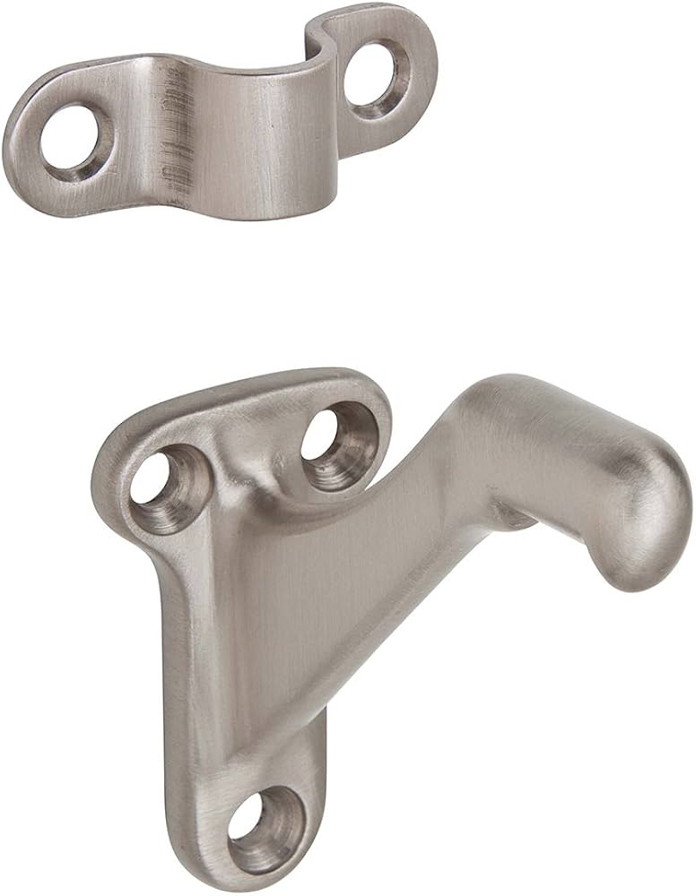 Ives 059B Solid Brass Handrail Bracket with Base Size 2-1/4" x 1-3/8" and Base to Center of Rail of 2-7/16"