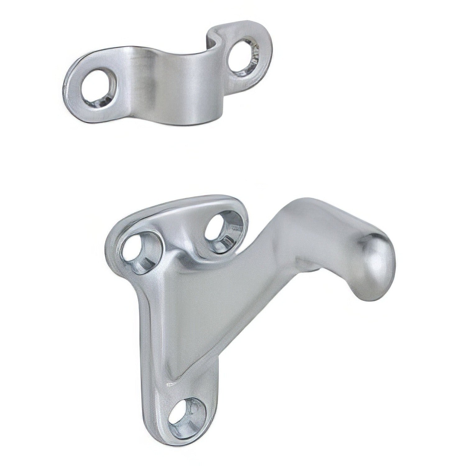 Ives 059B Solid Brass Handrail Bracket with Base Size 2-1/4" x 1-3/8" and Base to Center of Rail of 2-7/16"
