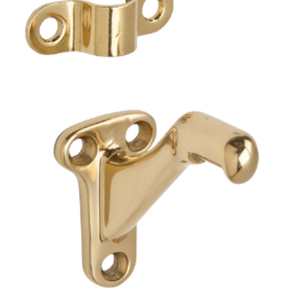 Ives 059B Solid Brass Handrail Bracket with Base Size 2-1/4" x 1-3/8" and Base to Center of Rail of 2-7/16"