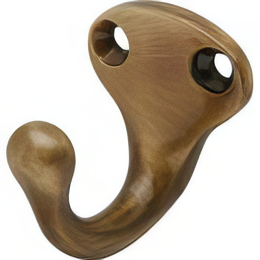 Ives 581A Low Profile Single Cast Aluminum Wardrobe Hook with 1-5/8" Projection