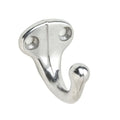 Ives 581A Low Profile Single Cast Aluminum Wardrobe Hook with 1-5/8" Projection