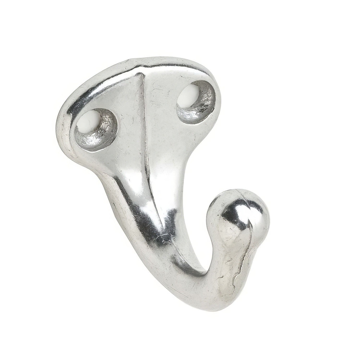 Ives 581A Low Profile Single Cast Aluminum Wardrobe Hook with 1-5/8" Projection