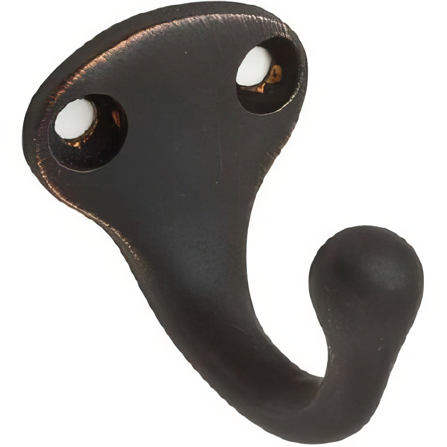Ives 581B Low Profile Single Cast Brass Wardrobe Hook with 1-11/16" Projection
