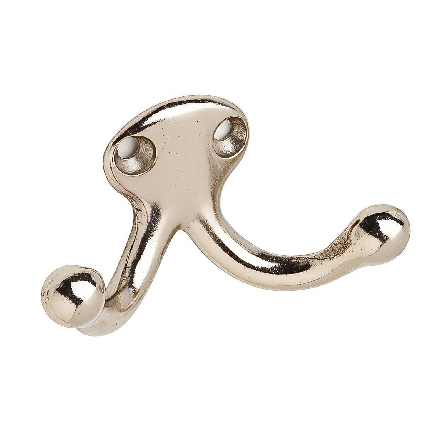 Ives 582A Low Profile Double Cast Aluminum Wardrobe Hook with 1-3/32" Projection