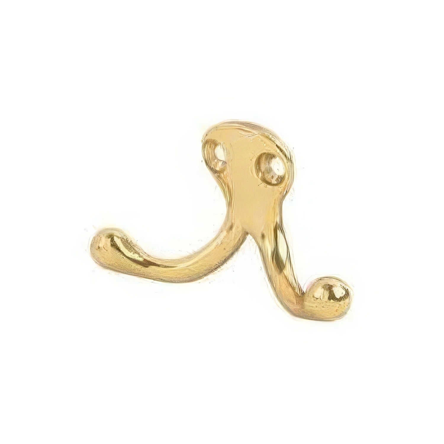 Ives 582A Low Profile Double Cast Aluminum Wardrobe Hook with 1-3/32" Projection