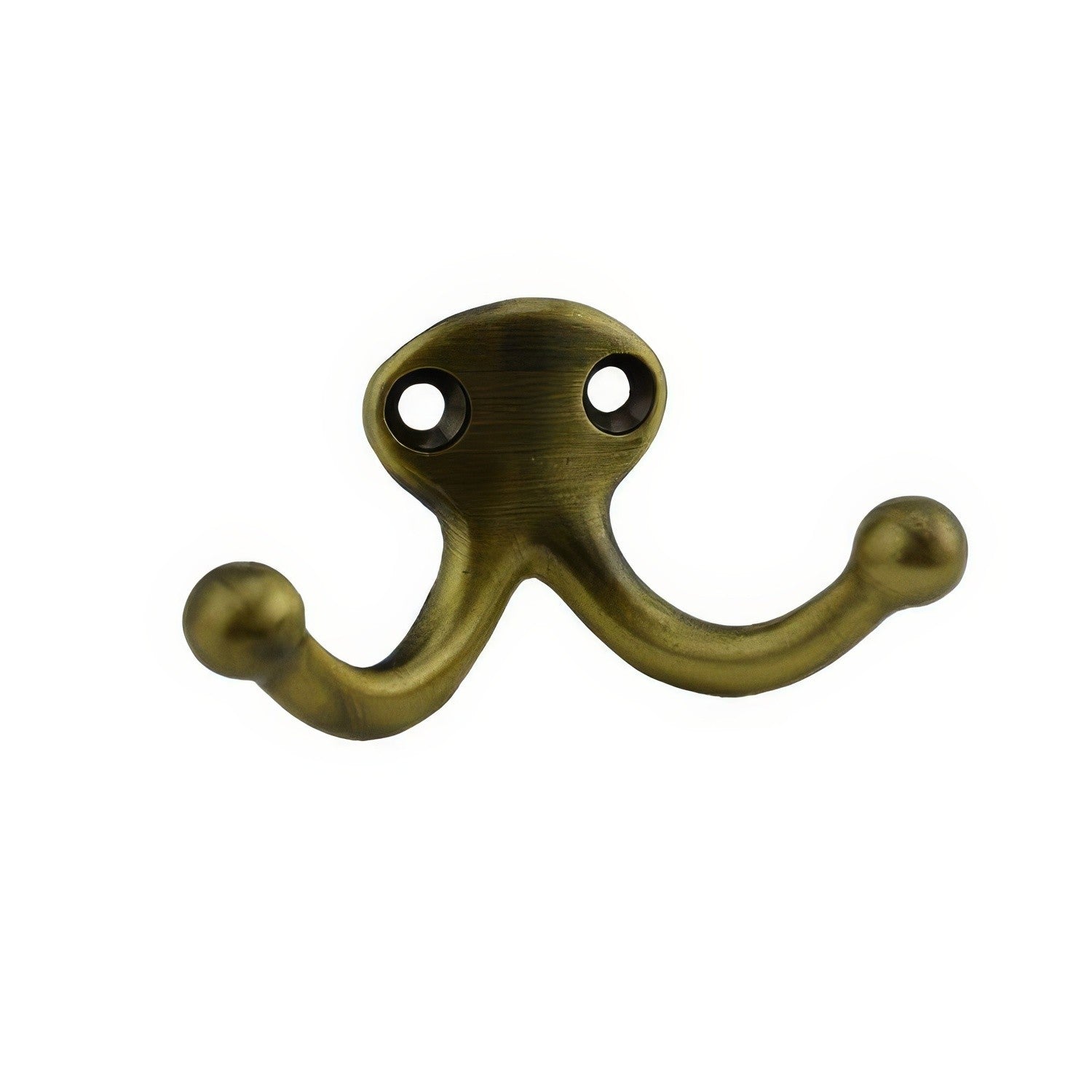 Ives 582A Low Profile Double Cast Aluminum Wardrobe Hook with 1-3/32" Projection