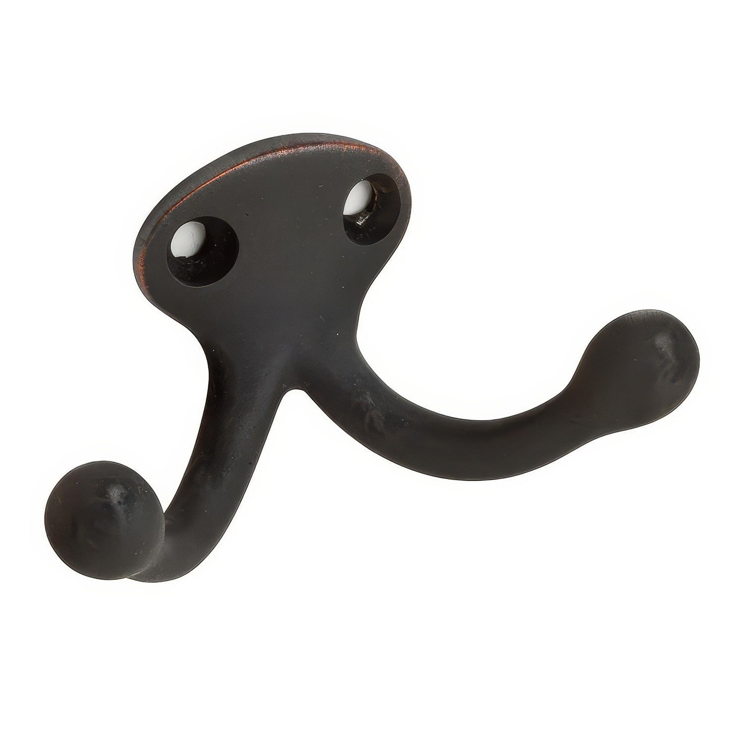 Ives 582A Low Profile Double Cast Aluminum Wardrobe Hook with 1-3/32" Projection