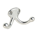 Ives 582A Low Profile Double Cast Aluminum Wardrobe Hook with 1-3/32" Projection