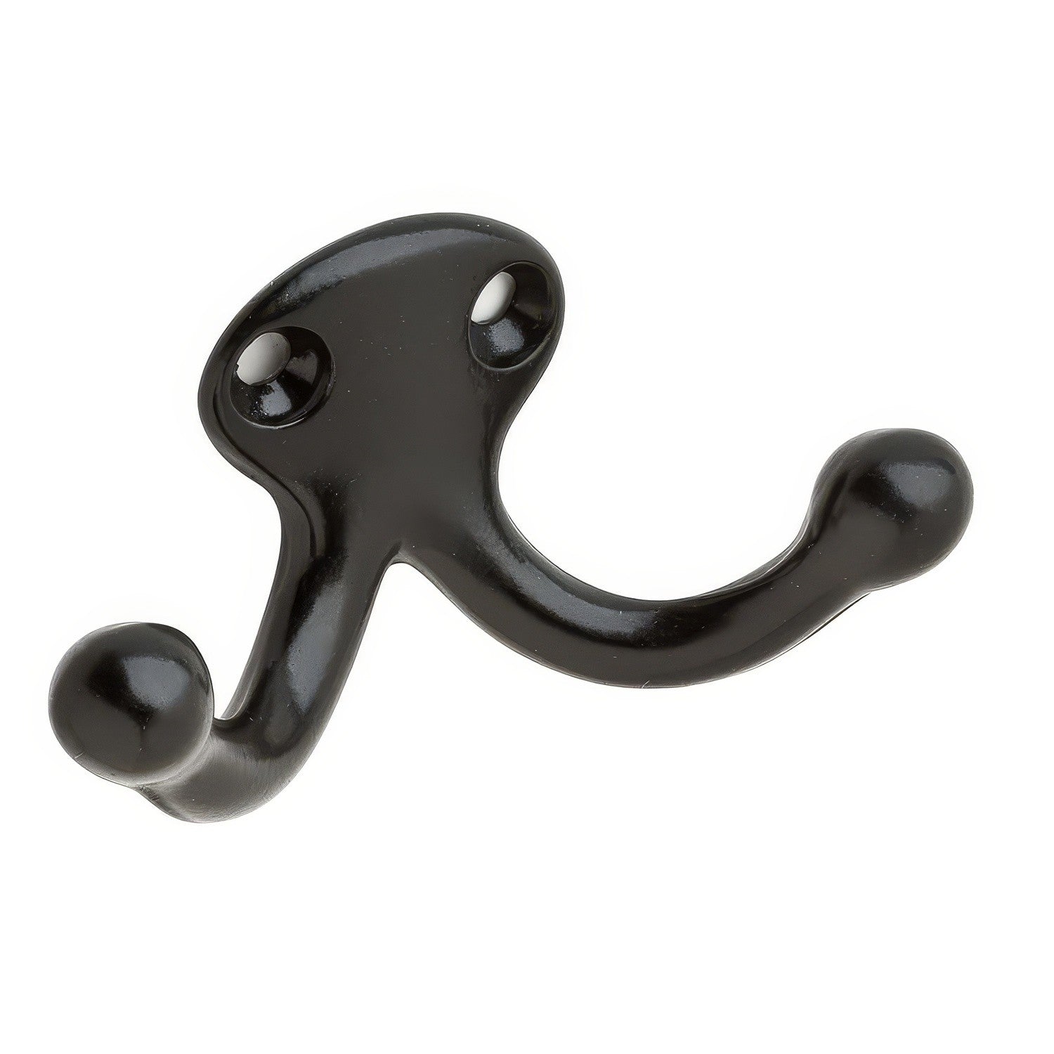 Ives 582A Low Profile Double Cast Aluminum Wardrobe Hook with 1-3/32" Projection