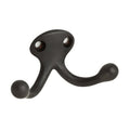 Ives 582B Low Profile Double Cast Brass Wardrobe Hook with 1" Projection