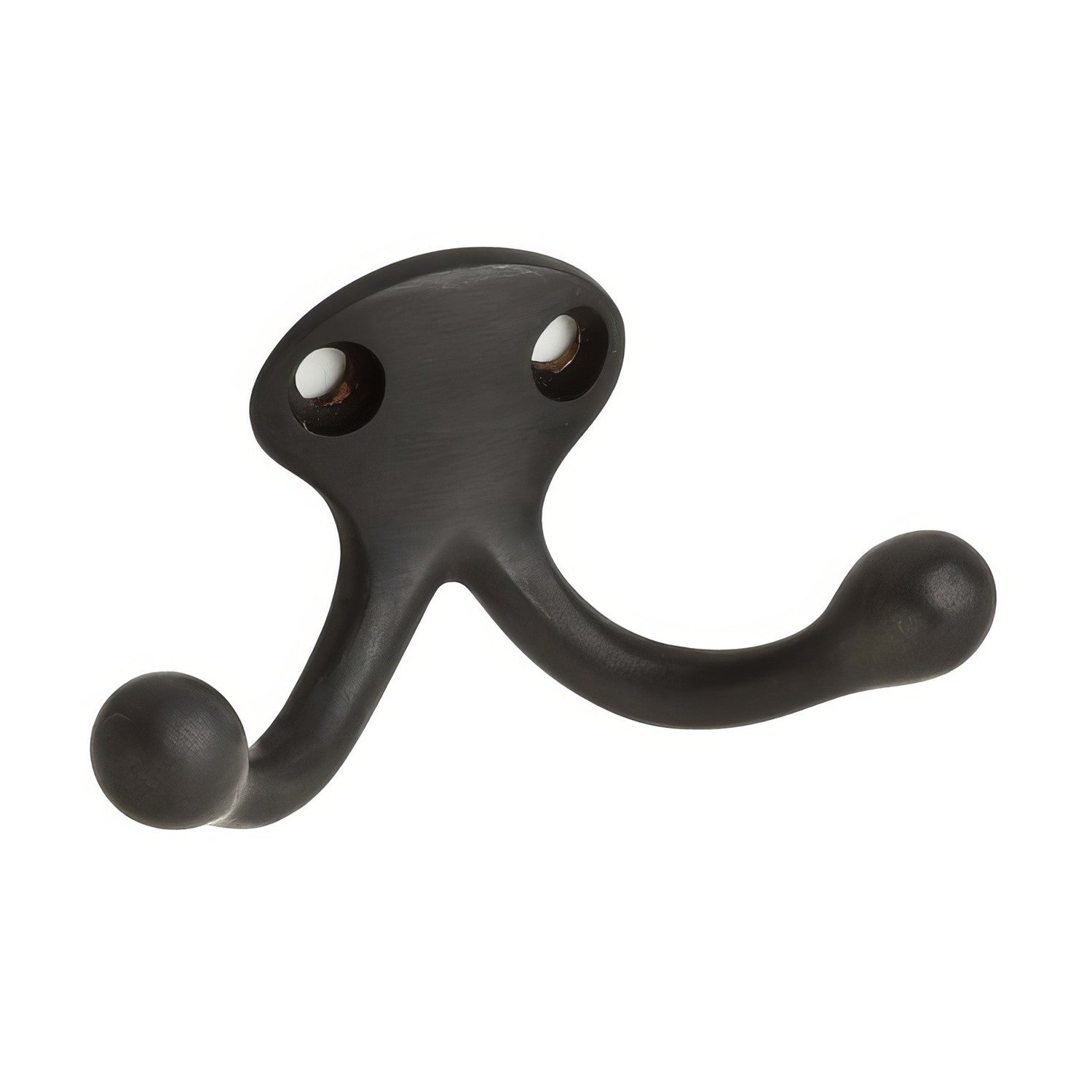 Ives 582B Low Profile Double Cast Brass Wardrobe Hook with 1" Projection