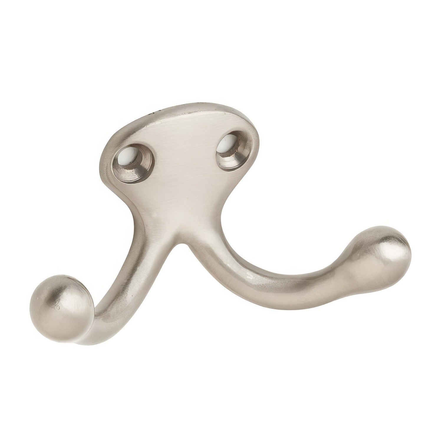 Ives 582B Low Profile Double Cast Brass Wardrobe Hook with 1" Projection