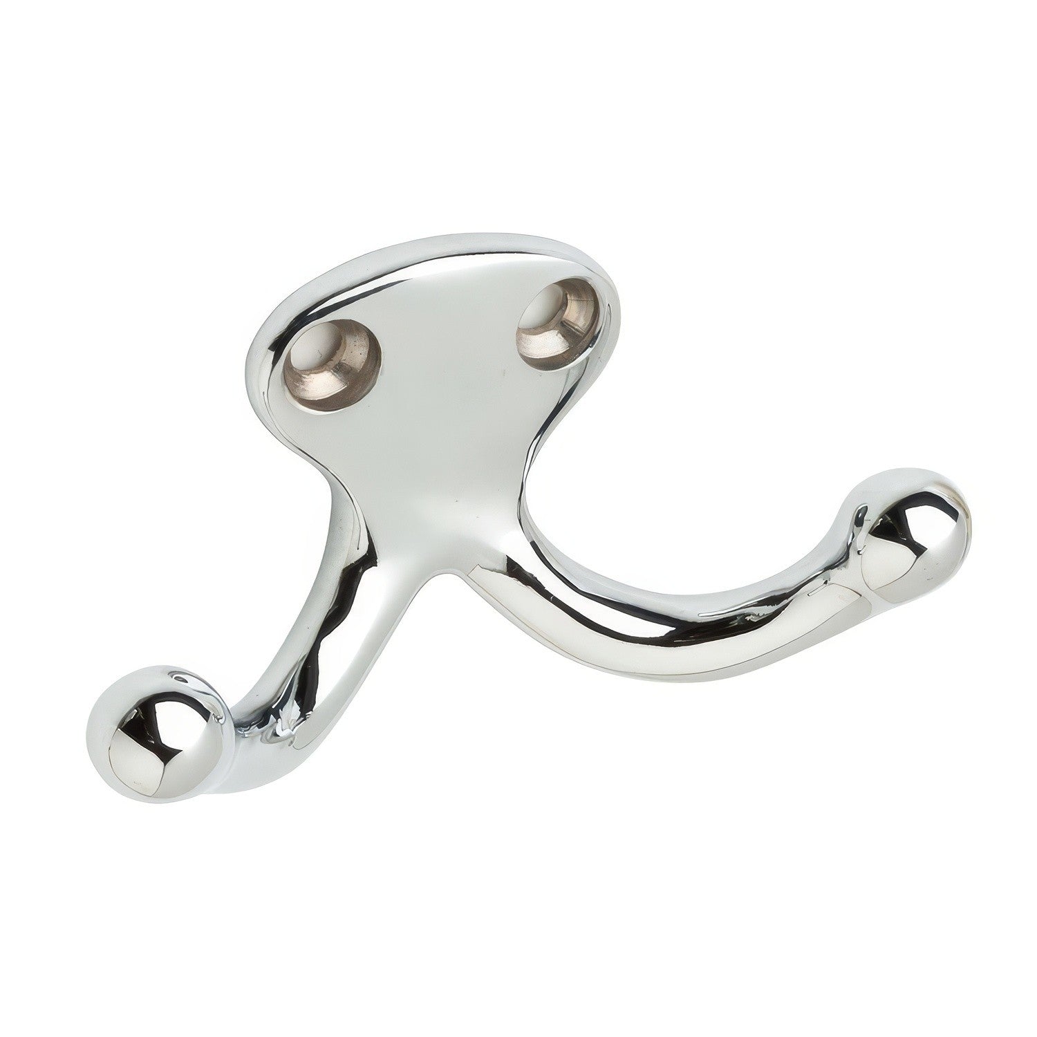 Ives 582B Low Profile Double Cast Brass Wardrobe Hook with 1" Projection