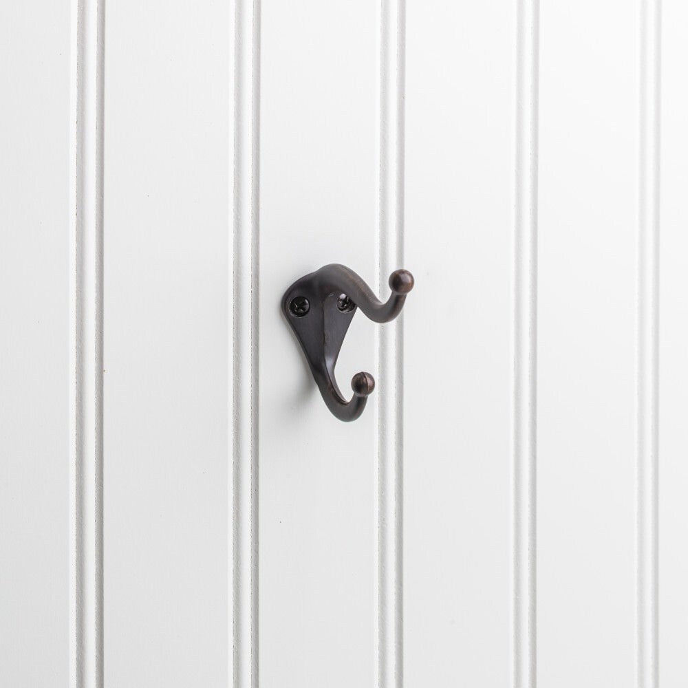 Elements 2-5/16" Double Zinc Wall Mount Coat Hook