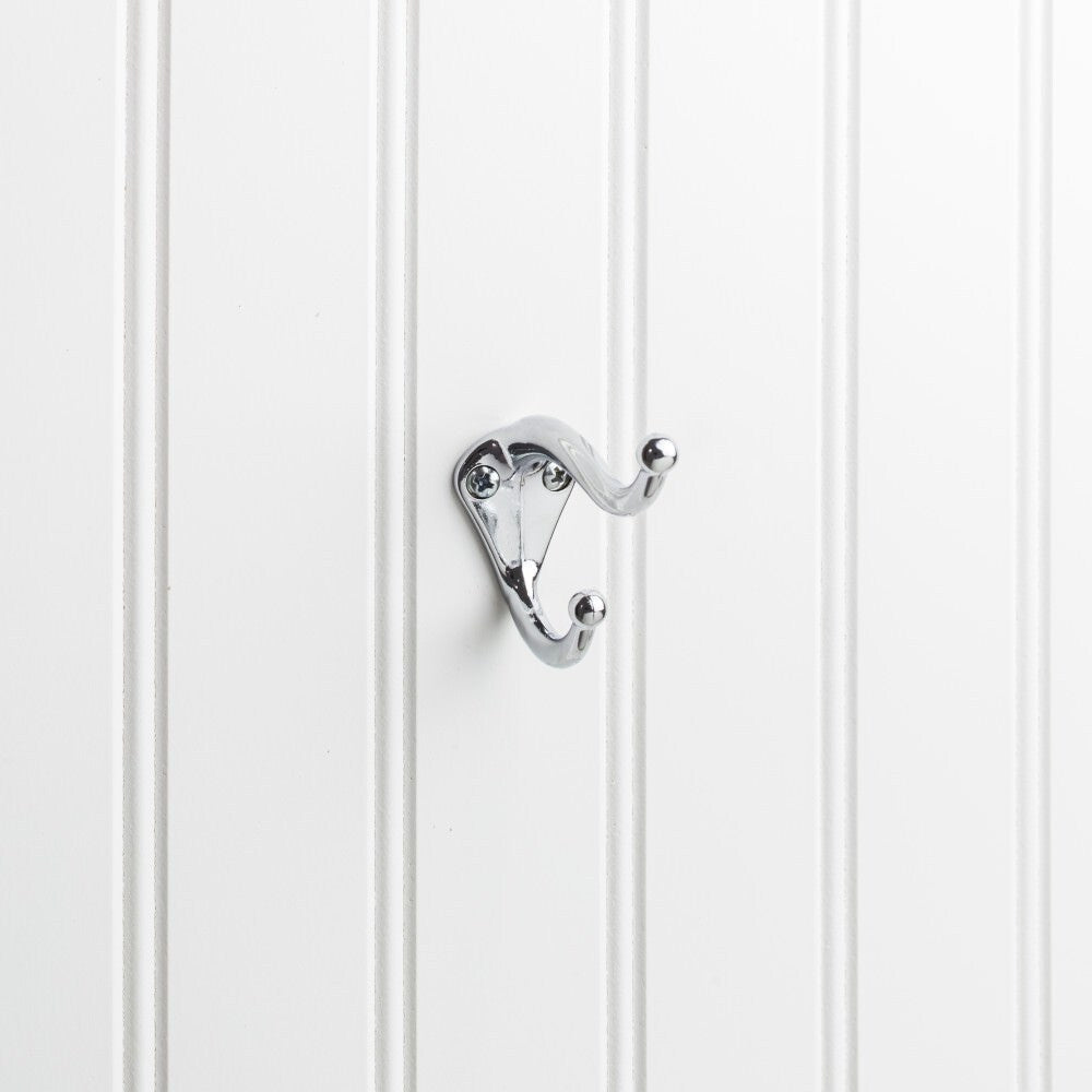 Elements 2-5/16" Double Zinc Wall Mount Coat Hook