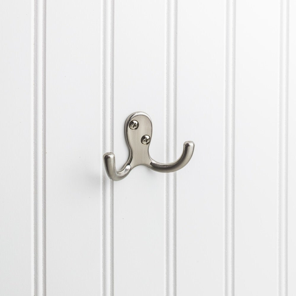 Elements 1-7/8" Double Zinc Wall Mount Coat Hook