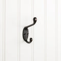 Elements 3-3/8" Double Zinc Wall Mount Coat Hook