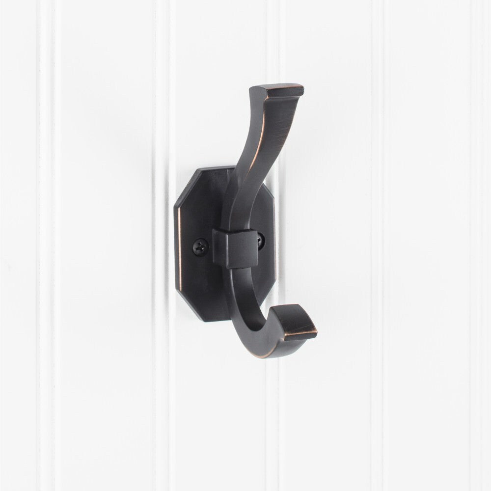 Elements 4-5/16" Double Zinc Wall Mount Hook