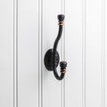 Elements 5-3/16" Double Zinc Wall Mount Decorative Coat Hook