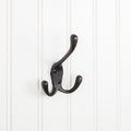 Elements 4" Triple Zinc Wall Mount Coat Hook