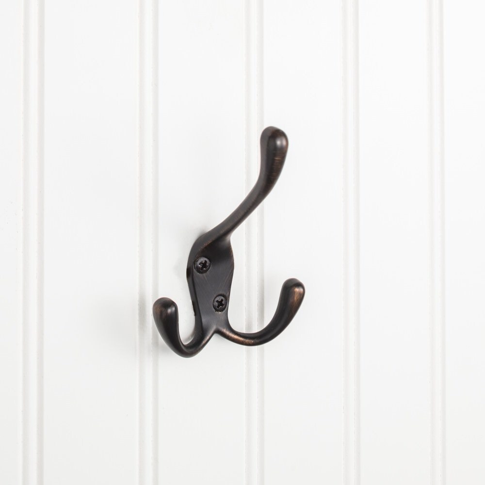 Elements 4" Triple Zinc Wall Mount Coat Hook