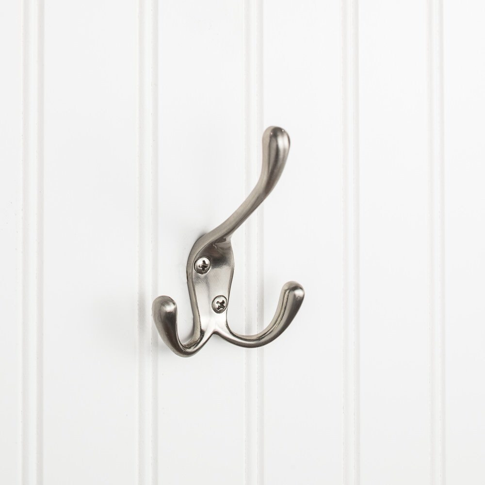 Elements 4" Triple Zinc Wall Mount Coat Hook