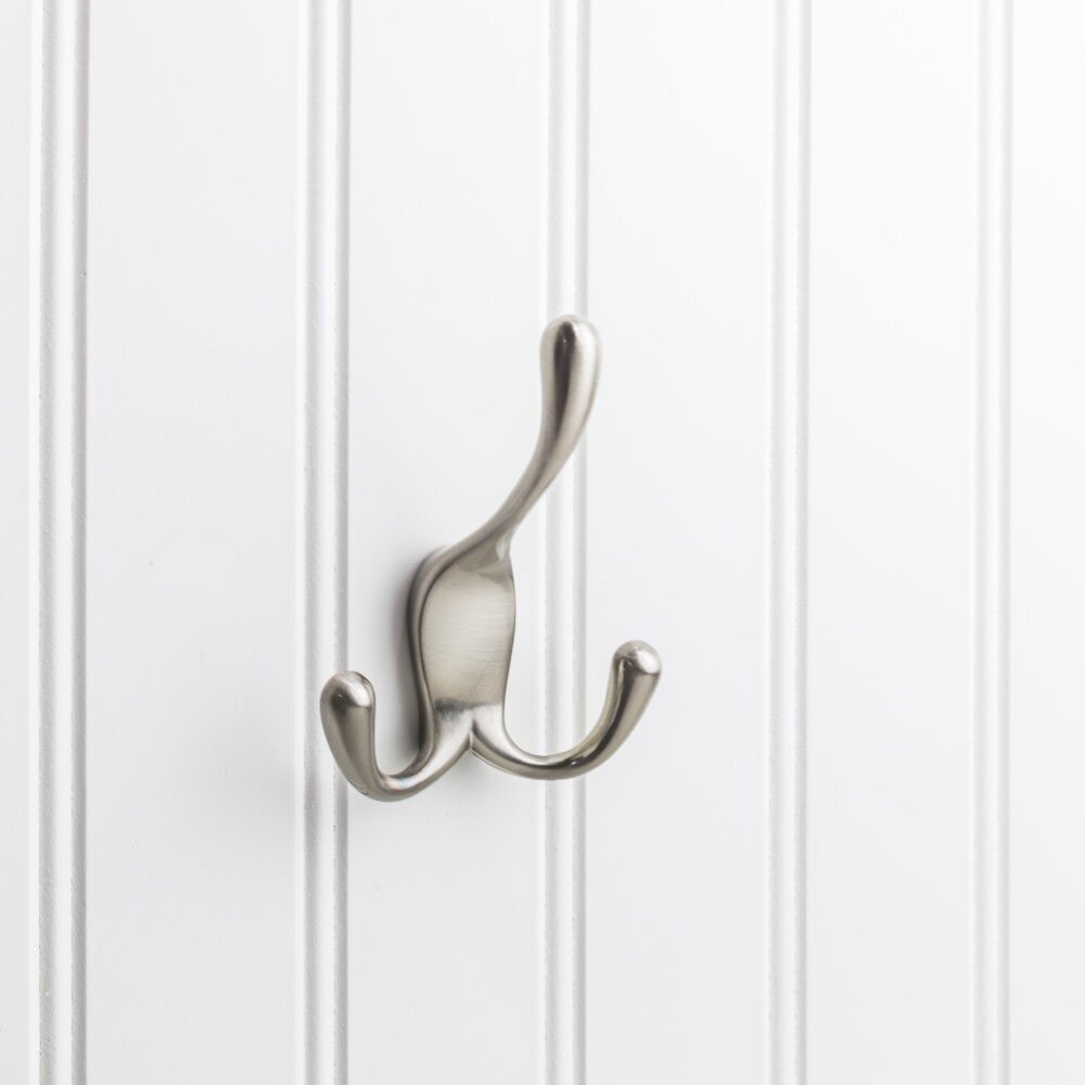 Elements 4" Triple Zinc Concealed Mount Coat Hook